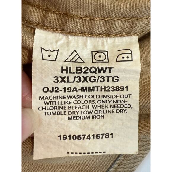 Wrangler Flex for Comfort Button Down Shirt Khaki 3XL Utility Western ruggedcore - Picture 7 of 8